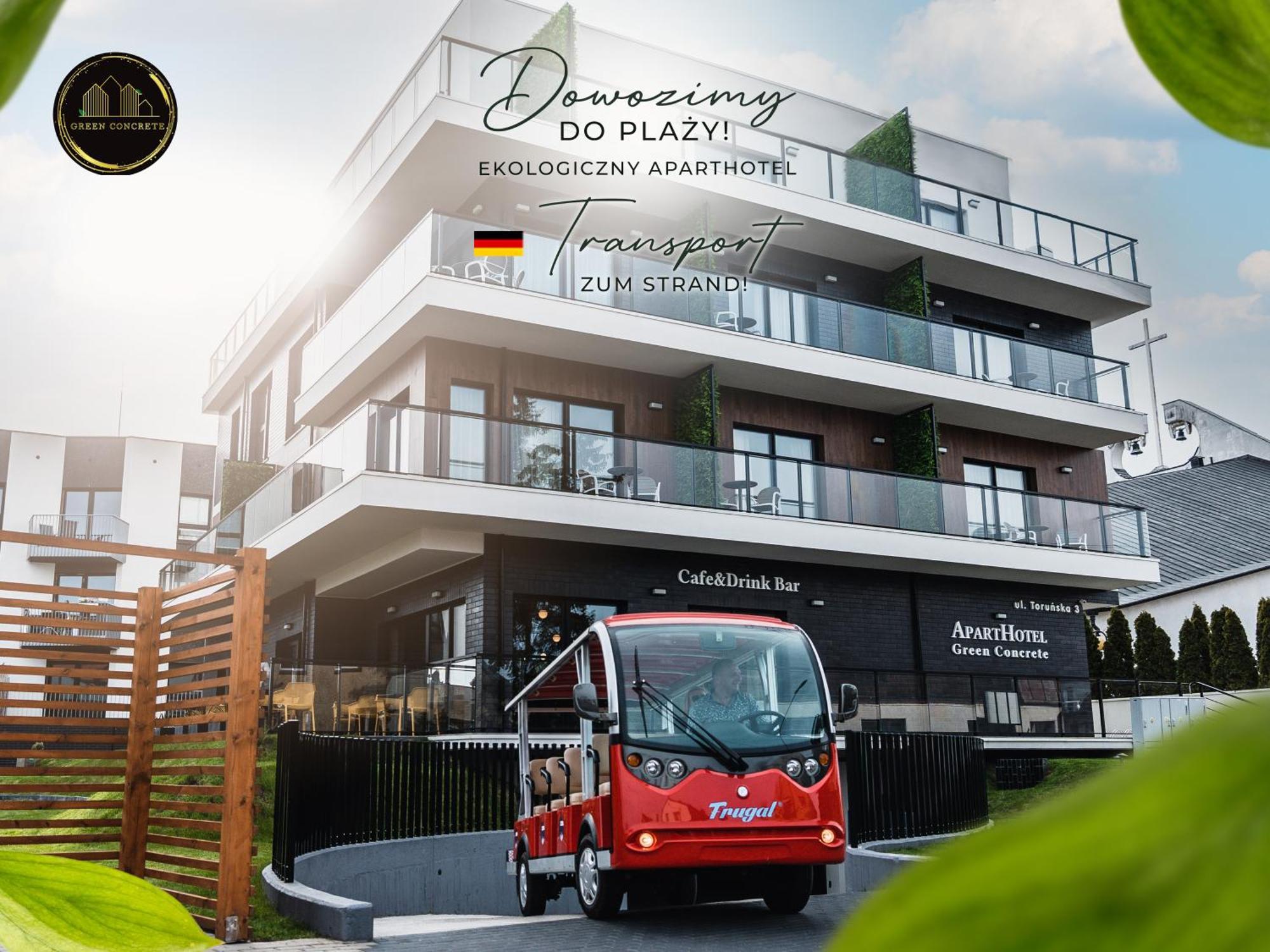 Aparthotel Green Concrete - Eko-Bus Na Plaze, Rowery I Masaze Swinoujscie Exterior foto